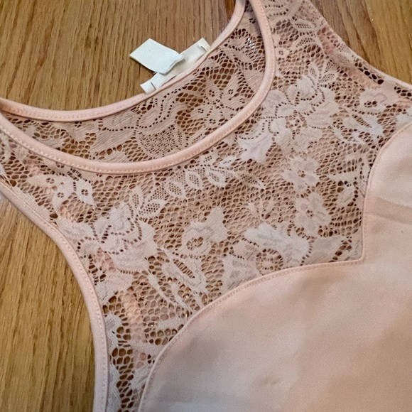 NWOT Forever21 Women Baby Pink Lace Sweetheart Neckline Sleeveless Bodycon Dress - Picture 2 of 6